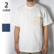 画像1: BLUE BLUE  オープンエンドコットン POSTMARK ポケット Tシャツ (1)