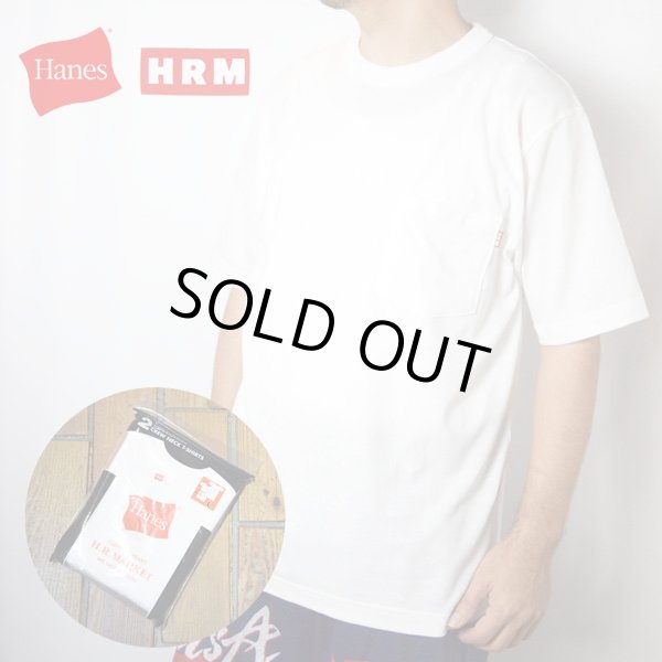 画像1:  HanesｘHOLLYWOOD RANCH MARKET　Hanes x HRM エクスクルーシブ 2パック Tシャツ (1)