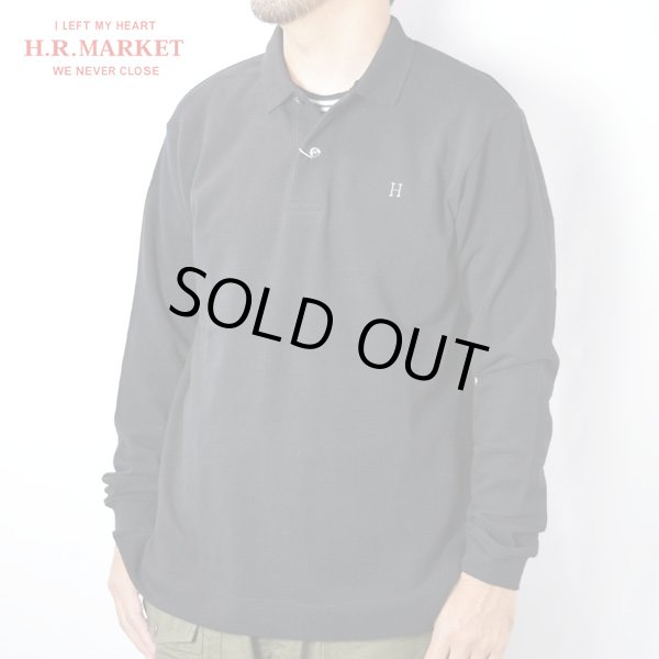 画像2: HOLLYWOOD RANCH MARKET　Ｈエンブロイダリー カノコポロ ロングスリーブシャツ (2)