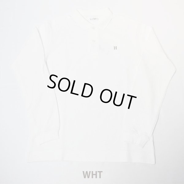 画像1: HOLLYWOOD RANCH MARKET　Ｈエンブロイダリー カノコポロ ロングスリーブシャツ (1)