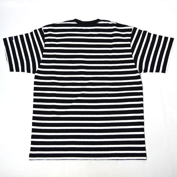 画像5: BLUE BLUE  リサイクルコットン テンジク ボーダーポケット ショートスリーブTシャツ (5)