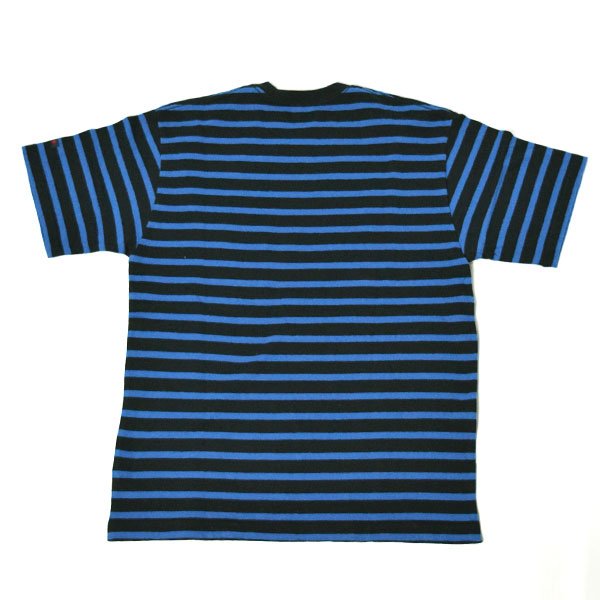 画像7: BLUE BLUE  リサイクルコットン テンジク ボーダーポケット ショートスリーブTシャツ (7)