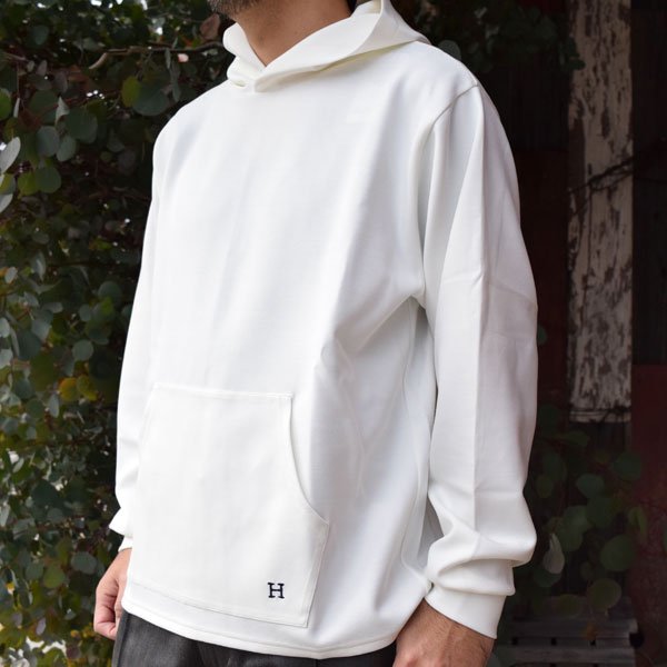 画像2: HOLLYWOOD RANCH MARKET　Hエンブロイダリー ストレッチスキューバプルフーディ (2)