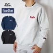 画像1: gym master × BLUE BLUE　フリースライニングスウェット クルーネック (1)