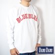 画像1: BLUE BLUE  HAND WRITING BLUE BLUE ロングスリーブTシャツ (1)