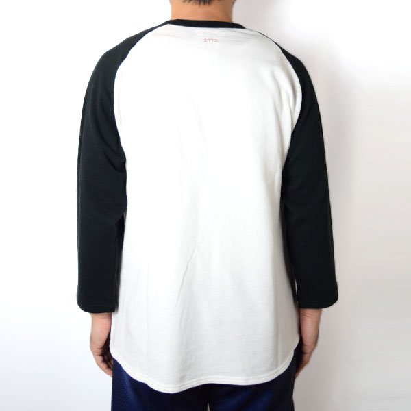 画像5: HOLLYWOOD RANCH MARKET ガーゼウラケ WINDOW SIGN HRM LOGOプリントラグランTシャツ (5)