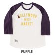 画像8: HOLLYWOOD RANCH MARKET　ガーゼウラケ WINDOW SIGN HRM LOGOプリントラグランTシャツ (8)