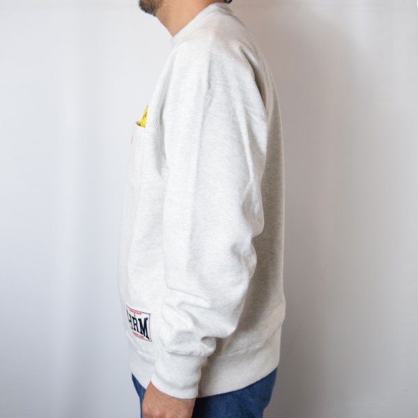 画像4: HOLLYWOOD RANCH MARKET　アメリカンヴィンテージウラケ SO MANY ワッペンスウェット クルーネック (4)