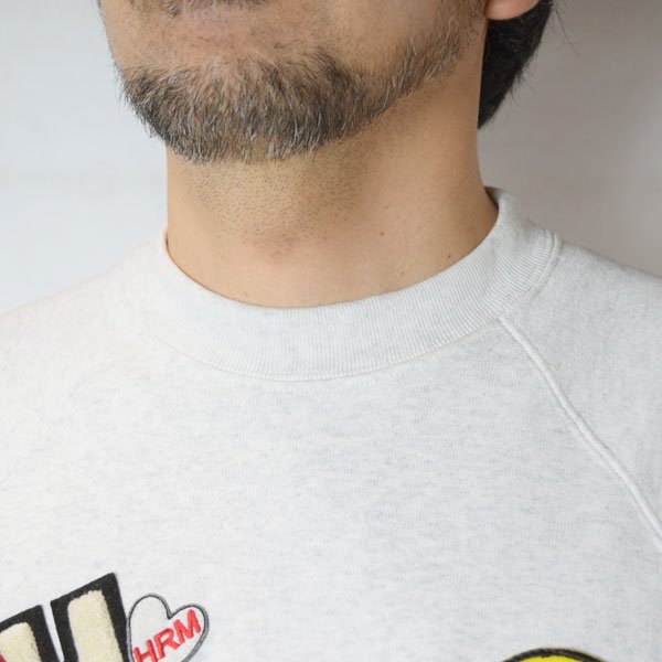 画像7: HOLLYWOOD RANCH MARKET　アメリカンヴィンテージウラケ SO MANY ワッペンスウェット クルーネック (7)