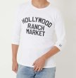 画像6: 【10/下 入荷分予約】HOLLYWOOD RANCH MARKET　DOUBLE LOGOプリント ストレッチフライスハーフスリーブ (6)