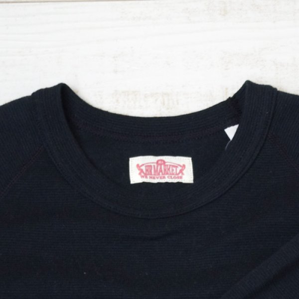 画像2: HOLLYWOOD RANCH MARKET 『ストレッチフライス ハーフスリーヴTシャツ カラー:BLK』 (2)