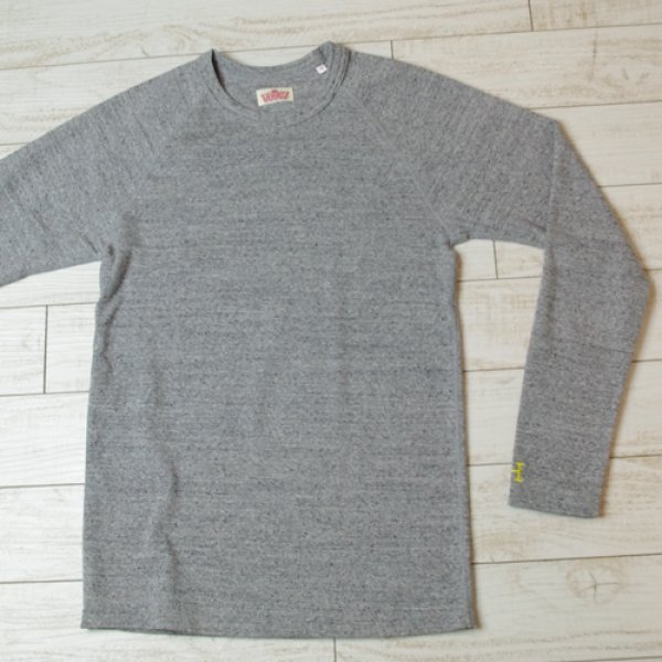 画像1: HOLLYWOOD RANCH MARKET　『ストレッチフライス ロングスリーヴTシャツ　カラー：GREY』 (1)