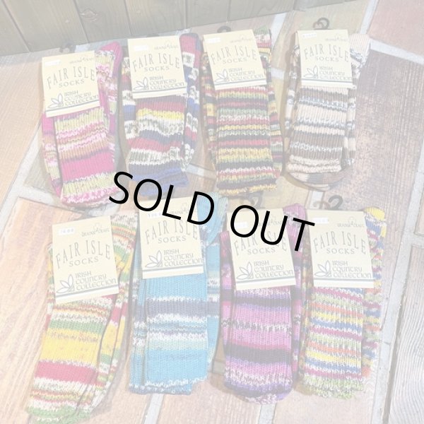 画像1: 【再入荷】GRANGE CRAFT 　FAIR ISLE SOCKS (1)