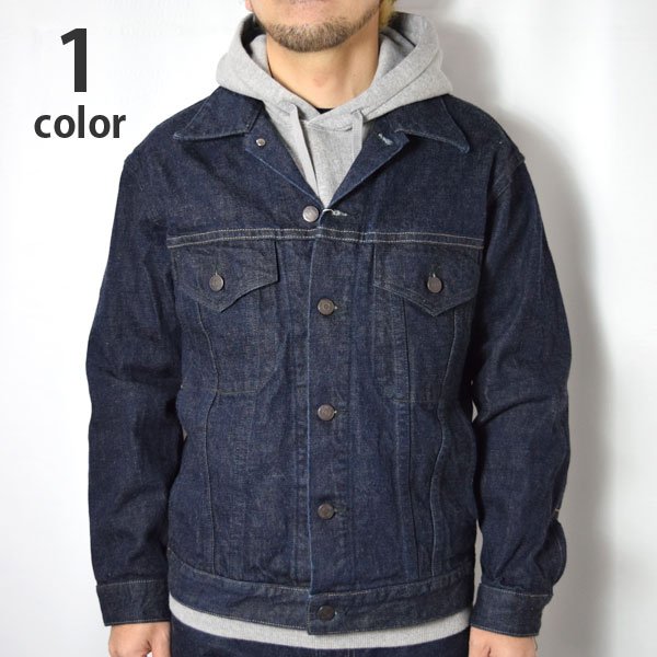 画像1: BLUE BLUE  JK01 セルビッチデニム 3rdタイプ トラッカージャケット　BASICDENIM (1)