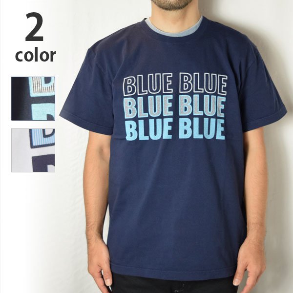 画像1: BLUE BLUE  トリプル BLUE BLUE Tシャツ (1)