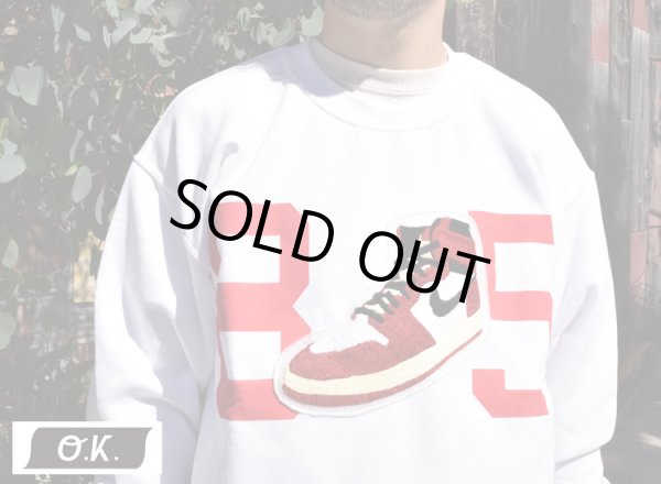 画像2: o.k　AJ1 ワッペン C/N SWEAT  (2)
