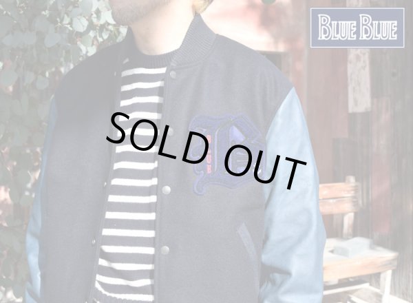 画像2: BLUE BLUE　インディゴ ホースレザー アワードジャケット (2)