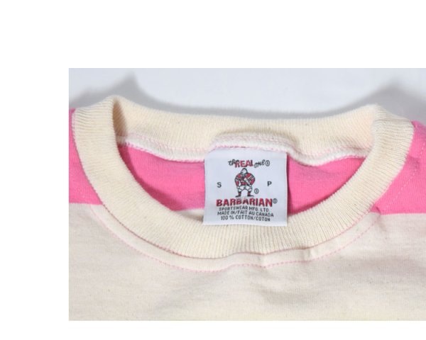 画像17: 【LEMON/PINK Lサイズのみ】BARBARIAN Light Weight Crew Neck LS No Cuff(NEW JAPAN SIZE) (17)
