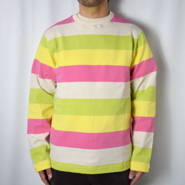 画像3: 【LEMON/PINK Lサイズのみ】BARBARIAN Light Weight Crew Neck LS No Cuff(NEW JAPAN SIZE) (3)
