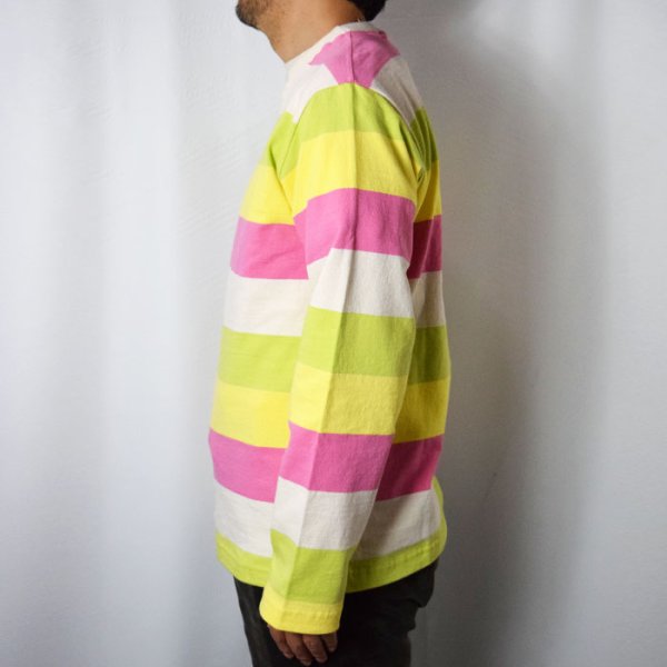 画像4: 【LEMON/PINK Lサイズのみ】BARBARIAN Light Weight Crew Neck LS No Cuff(NEW JAPAN SIZE) (4)