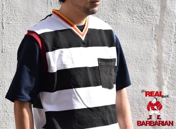 画像20: 【Mサイズ】BARBARIAN×RUSTY TO SHINE　クレイジーパターン Vネックベスト (20)