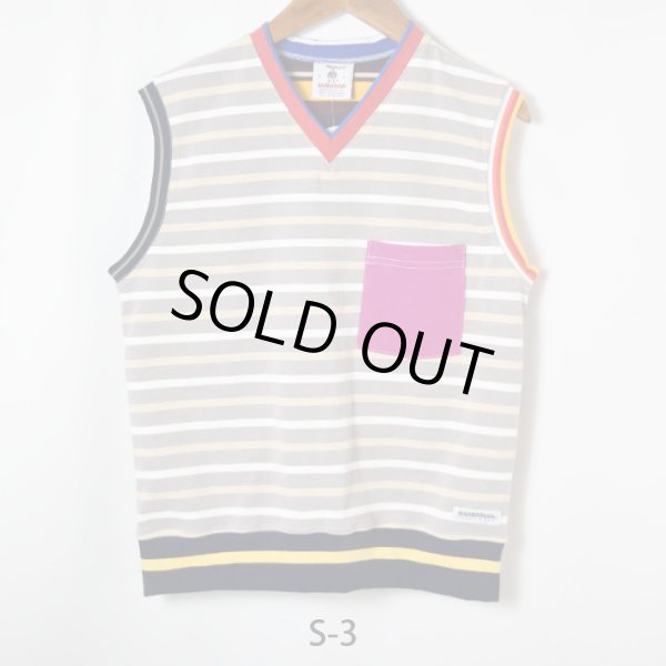 画像6: 【Sサイズ】BARBARIAN×RUSTY TO SHINE　クレイジーパターン Vネックベスト (6)