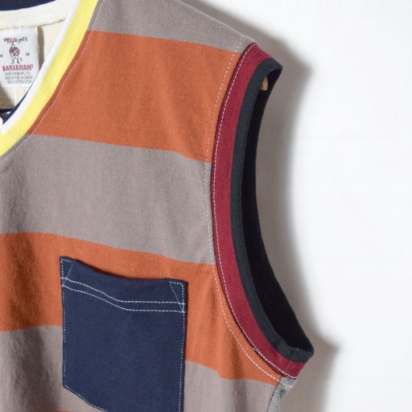画像15: 【Mサイズ】BARBARIAN×RUSTY TO SHINE　クレイジーパターン Vネックベスト (15)