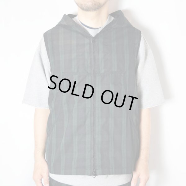 画像3: BLUE BLUE　TCリップストップ ストレッチ フードベスト (3)