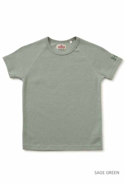 画像1: HOLLYWOOD RANCH MARKET　『ストレッチフライス キッズショートスリーヴTシャツ　カラー：SAGE GREEN』 (1)