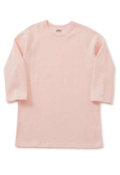 画像1: HOLLYWOOD RANCH MARKET　『ストレッチフライス ハーフスリーヴTシャツ　カラー：BABY PINK』 (1)