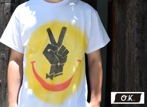 画像2: 【Mサイズのみ】o.k PEACE S/S TEE (2)