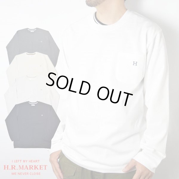 画像1: HOLLYWOOD RANCH MARKET　Hエンブロイダリー ナローリブ ロングスリーブTシャツ (1)
