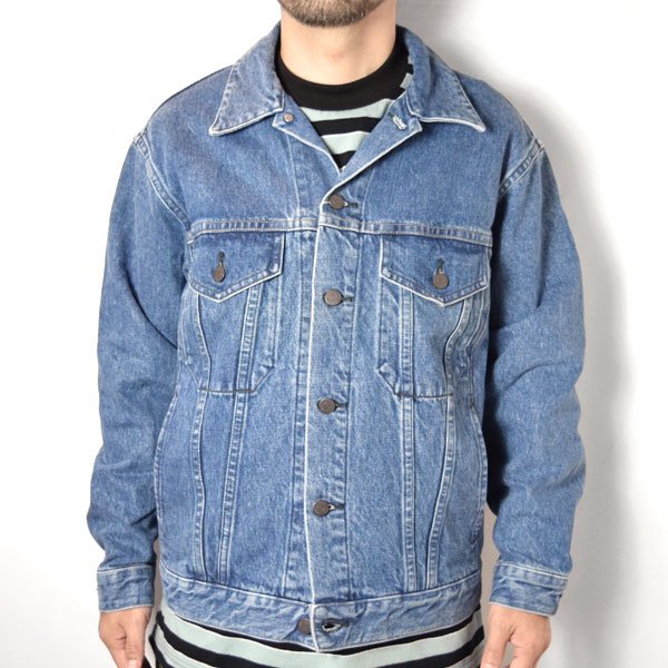 画像3: BLUE BLUE  セルビッチデニム 3rdタイプ フェード トラッカージャケット　BASICDENIM (3)