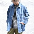 画像2: BLUE BLUE  JK101 セルビッチライトデニム ヴィンテージウォッシュ ラグランスリーブカバーオール　BASICDENIM (2)