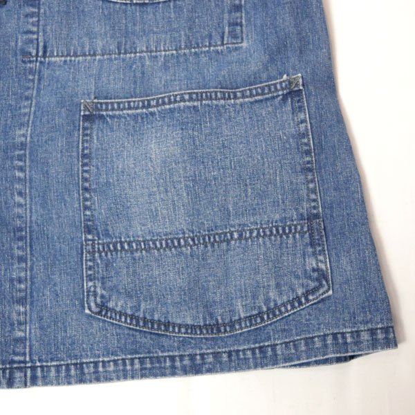 画像11: BLUE BLUE  JK101 セルビッチライトデニム ヴィンテージウォッシュ ラグランスリーブカバーオール　BASICDENIM (11)