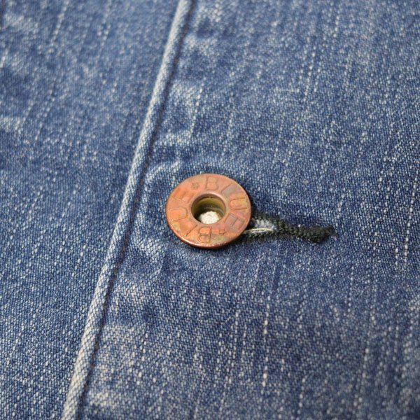画像13: BLUE BLUE  JK101 セルビッチライトデニム ヴィンテージウォッシュ ラグランスリーブカバーオール　BASICDENIM (13)