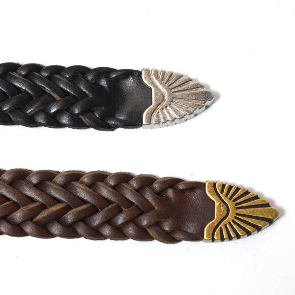 画像6: HOLLYWOOD RANCH MARKET　クロムエクセル ウエスタンメッシュベルト (6)