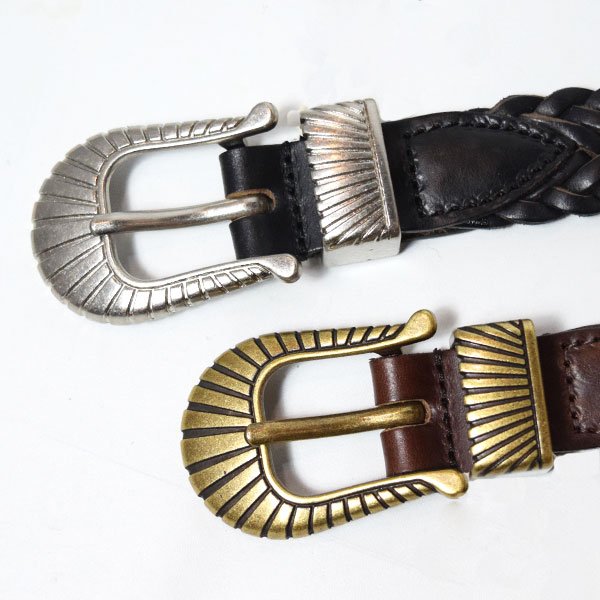 画像5: HOLLYWOOD RANCH MARKET　クロムエクセル ウエスタンメッシュベルト (5)