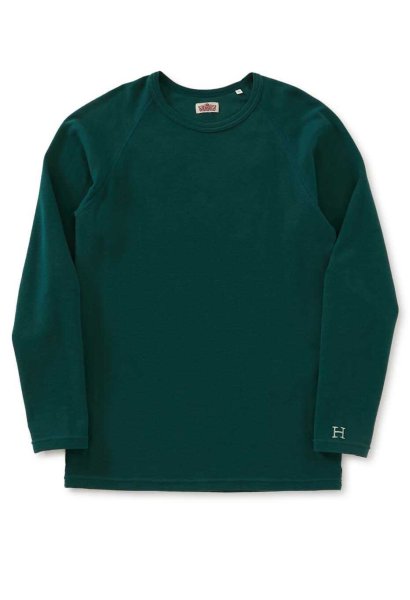 画像1: 【NEWカラー】HOLLYWOOD RANCH MARKET　『ストレッチフライス ロングスリーヴTシャツ カラー:DARK GREEN』 (1)