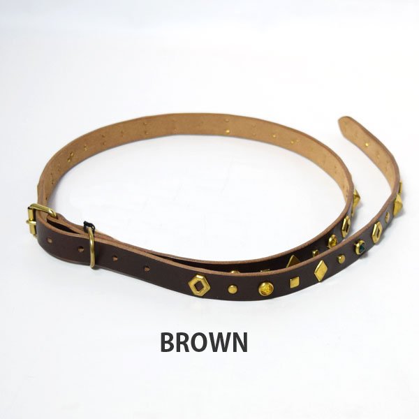 画像4: RE.ACT×Crossed Arrows　 STUDS NARROW BELT (4)