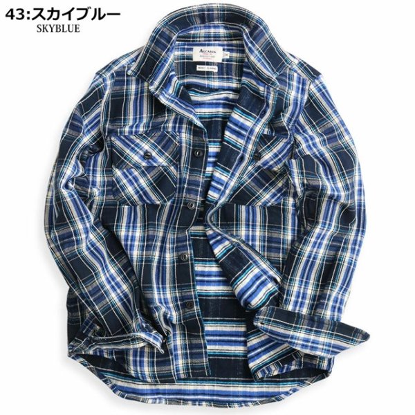画像23: 【カラー追加】ALCARZA　ヘビーフランネル チェックシャツ (23)