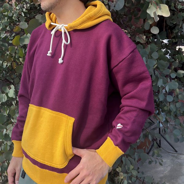 画像2: HOLLYWOOD RANCH MARKET　2トーンヴィンテージスエットフーディ (2)