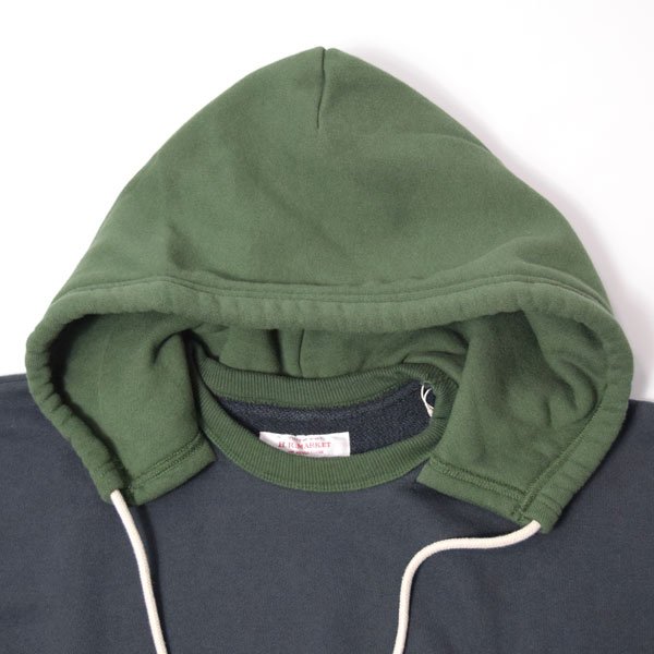 画像12: HOLLYWOOD RANCH MARKET　2トーンヴィンテージスエットフーディ (12)