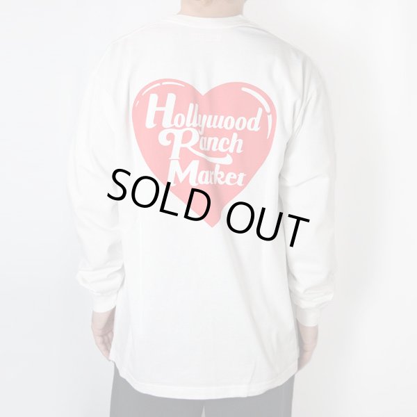 画像5: HOLLYWOOD RANCH MARKET　オーガニックコットン ハートインHRM ロングスリーブＴシャツ (5)