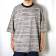 画像3: HOLLYWOOD RANCH MARKET　リサイクルマルチボーダー ドロップショルダーＴシャツ (3)
