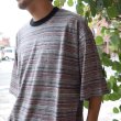画像2: HOLLYWOOD RANCH MARKET　リサイクルマルチボーダー ドロップショルダーＴシャツ (2)