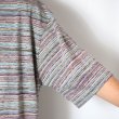 画像7: HOLLYWOOD RANCH MARKET　リサイクルマルチボーダー ドロップショルダーＴシャツ (7)