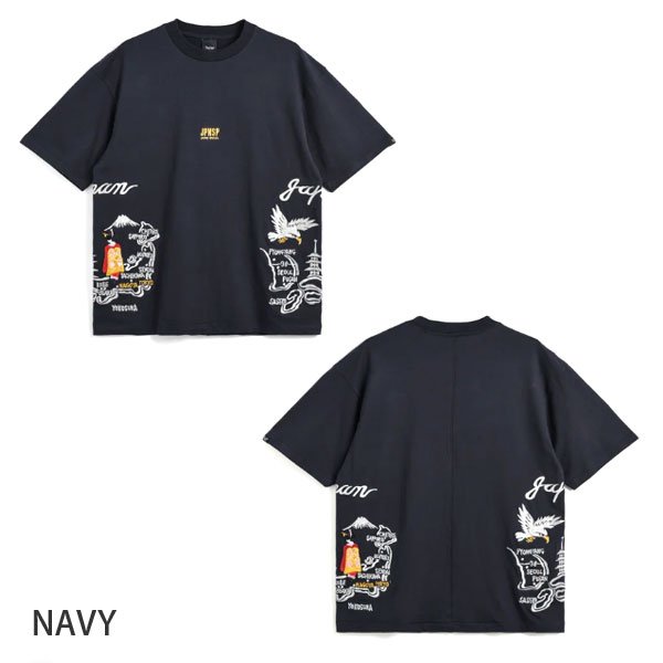画像4: TAION　 ノンダウン ジャパンスペシャル ジャパン 刺繍 Tシャツ (4)