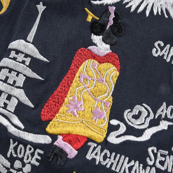 画像7: TAION　 ノンダウン ジャパンスペシャル ジャパン 刺繍 Tシャツ (7)