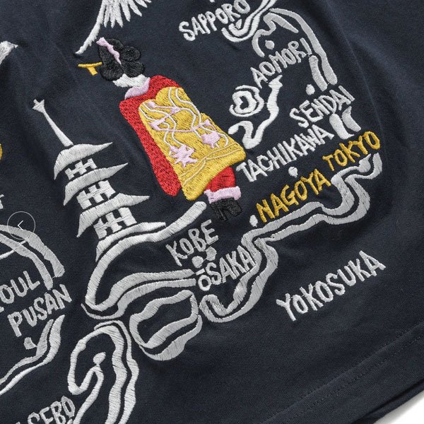 画像6: TAION　 ノンダウン ジャパンスペシャル ジャパン 刺繍 Tシャツ (6)